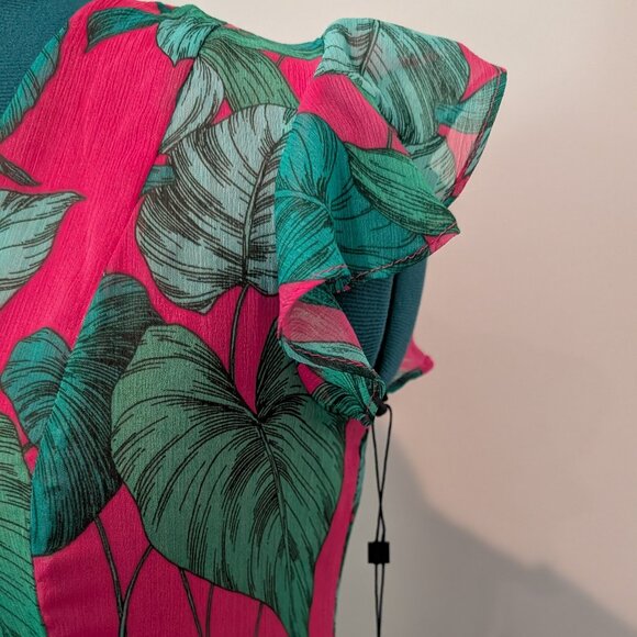 Tommy Hilfiger Rivera Floral Chiffon Dress Size 2 - Picture 7 of 7